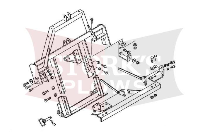 plow mount for a bronco