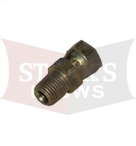 66562K 1/4 Pipe Straight Union Western Fisher Cylinder Male / Female Power Angle Hose Thread 1/4-20 
