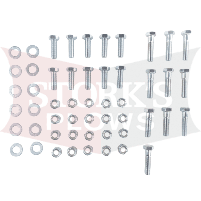 70531 Ford 17+ Hardware Kit Bolt Bag Western Ultramount, Blizzard, SnowEx 31270, Fisher 77102