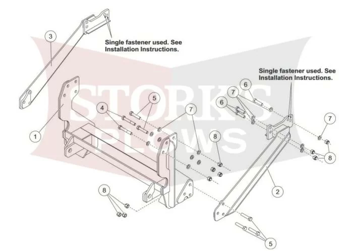 77103-1 Fisher plow mount