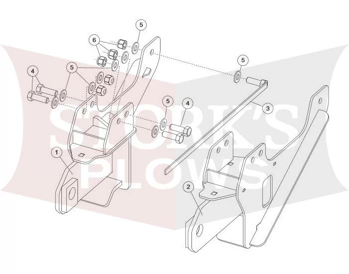77107 Fisher MM2 Plow Mount NEW Body 2019-2026 Chevy GM Silverado Sierra K1500 
