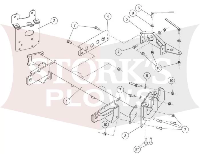 77108-1 Fisher Mount 2019-2024 Dodge Ram 1500 Minute Mount 2
