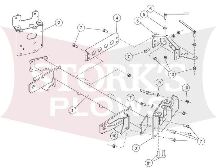 77108-2 Fisher Mount 19-2026 Dodge Ram 1500 Minute Mount 2