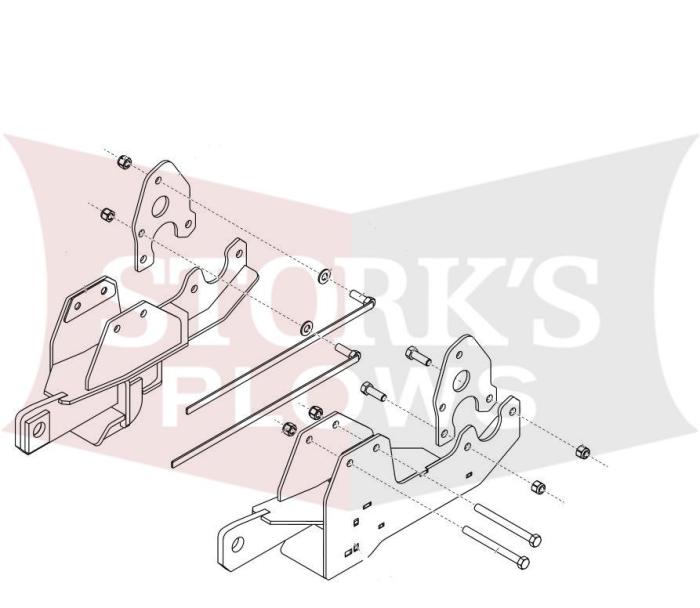 77109 Fisher Plow Mount 2020-2026 GM K2500/K3500
