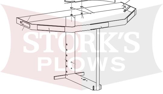 96053 Main Frame For Western/Fisher 2500 Blizzard LP-10 Salt Spreader Tailgate 