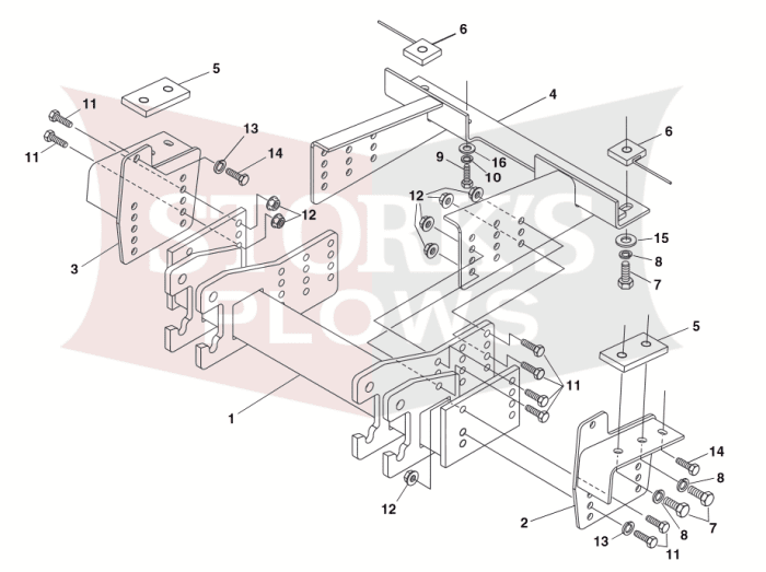 diagram for  Mount 99100551