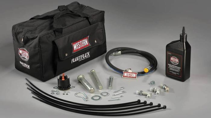 emergency kit for a western unimount plow