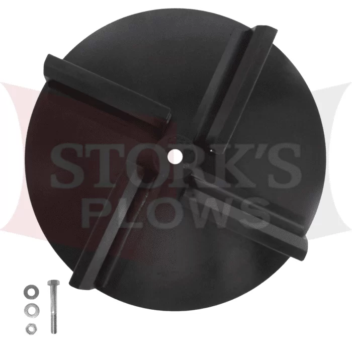 99485 15.5" Poly Spreader Spinner Disc Western Striker, Fisher Steel-caster