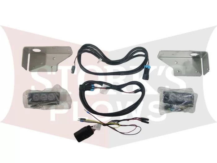 99494-1 LED Strobe Light & Bracket Kit Western Striker Marauder Fisher Steel-Caster Tempest