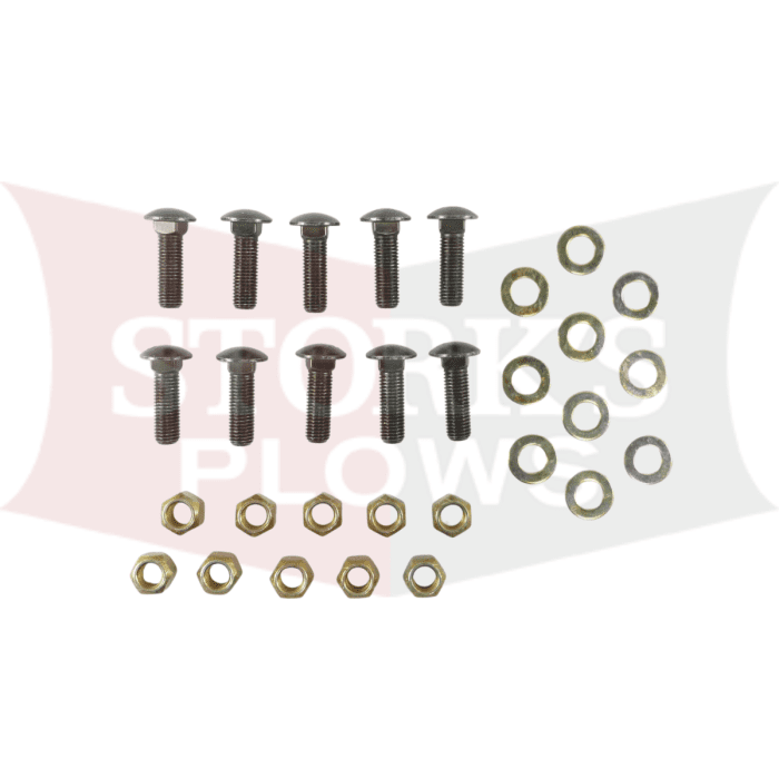 BAX17615 10x 3/4" Boss Cutting Edge Bolt Set Super Duty and DXT Plows