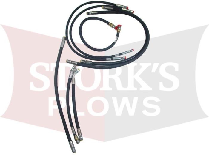 B60286 Hose Set Blizzard (03-04 8611PP) Power Hitch 1 Power Plow 8611
