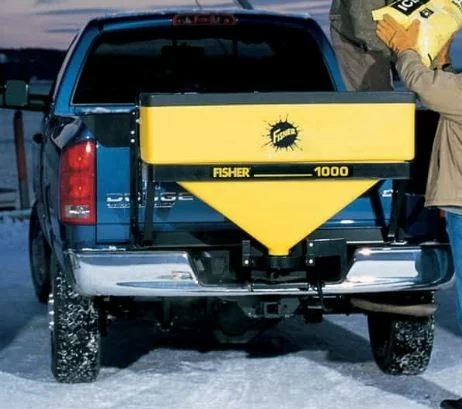 New Fisher 1000 Low Profile 8.0 Cu. Ft. Salt Spreader