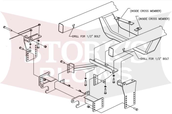 LTA05375 Boss Sport Duty HTX Plow Mount 1998-2011 Ford Ranger