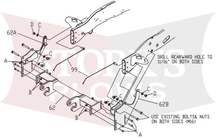 LTA09300 Boss HD RT3 Plow Mount 2008-18 Sterling Bullet 4500 5500