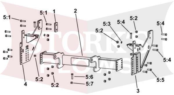 LTA25100 Boss RT3 2017-2022 Chevy LCF 3500/4500/5500 Plow Mount