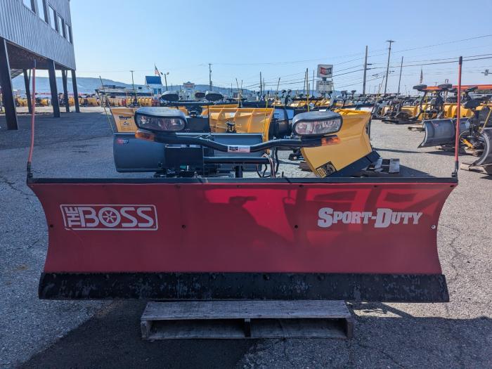 Used 7'6 Boss Poly Sport Duty SUV Snow Plow Light Duty RT3
