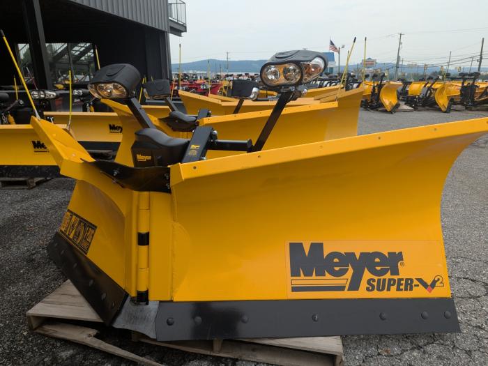 New Complete 9'6 Meyer Super SV2 Plus Plow V-Plow  Round Plug