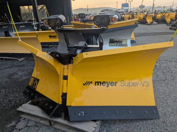 New 7'6 SV3 LD Meyer Super V Plow Light-Duty Half Ton Pickup LED Lights 