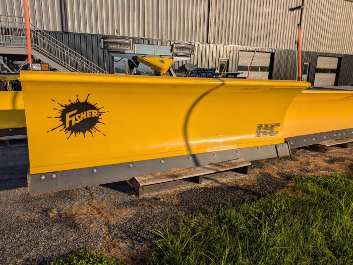 Like New 9' Fisher HC LED Contractor Heavy Duty Straight Blade Plow