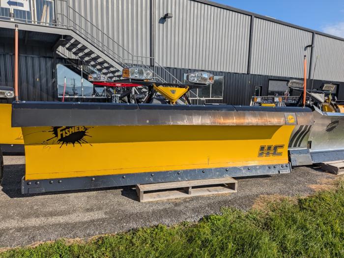 Like New 10' Fisher  HC Contractor Heavy Duty Straight Blade Plow
