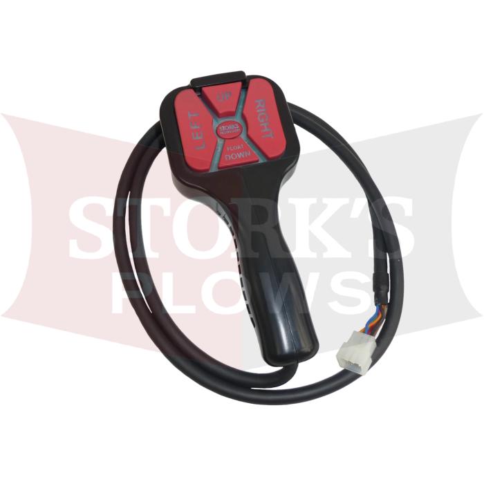56462 Aftermarket Controller Western Straight Blade Handheld Control 6 Pin White Plug