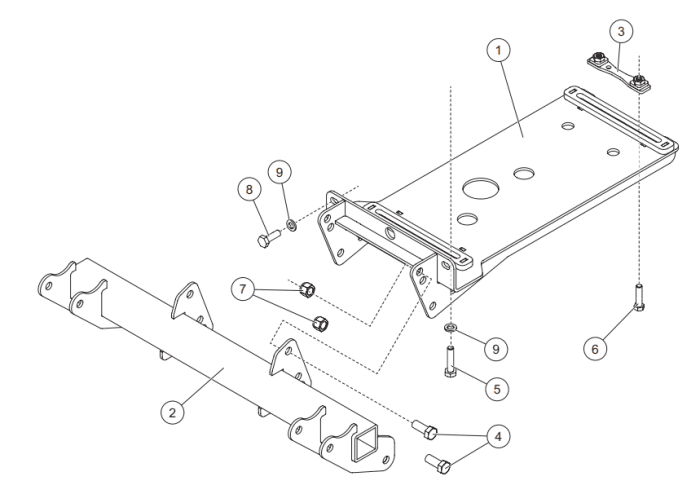 35177 2025+ CFMOTO U10 Pro UTV Mount Kit Western Fisher Snowex