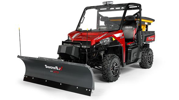 straight blade plow for a utv
