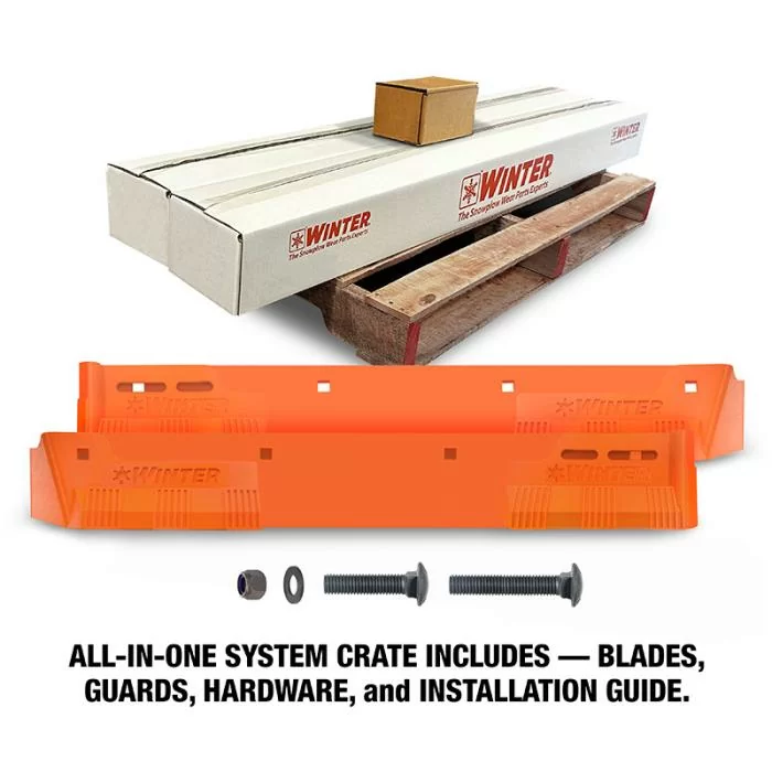10' Boss DXT Hardened Steel Winter Equipment Vulcan V Plow Edge Kit