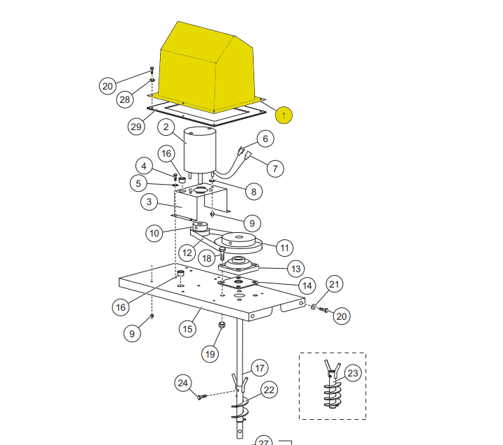P2121Y Motor Cap Assembly