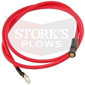 15671 Meyer Red 63" Truck Side Disconnect Power Battery Wire Solenoid to Pump