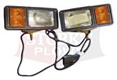 plow lights with harness fisher 8418