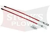 B61049 Blizzard Cable Blade Guide Assembly Plow Markers Kit set 24" Red