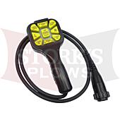 Aftermarket Controller Fisher EZ-V Plow Handheld Control Round Black Plug 9800