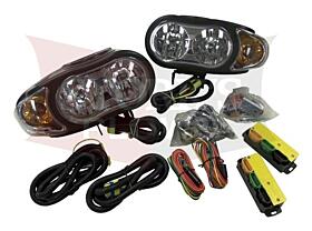 07787 New Meyer Nite Saber III Set Right Left Headlights with Modules Night Lights Saber 3