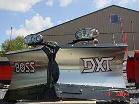 New Boss Stainless Steel Power-DXT V Plow RT3 Smart Hitch 8'2, 9'2 Flared Blade Wings