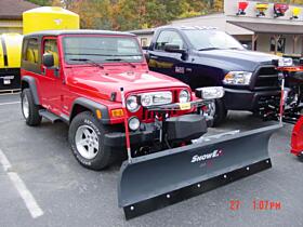 snowplow for a jeep