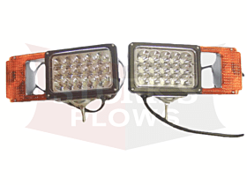 set of LED lights for a snow plow