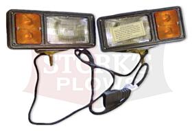 plow lights with harness fisher 8418