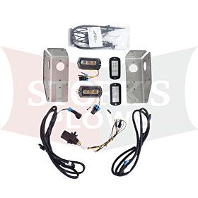 85458 LED Strobe Light Kit for .35 and .7 Western Fisher  SnowEx Stainless spreader