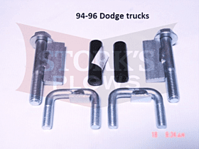 Special Hardware Kit 94-02 Dodge Truck Western Unimount 62036 