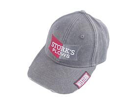 Grey Stork's Plows Baseball Cap Hat velcro Western Logo 