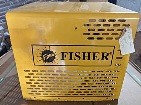 68373 Fisher Yellow steel Salt Spreader Gas engine cover Regular Capacity 