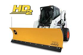 snow plow for a skid laoder