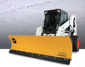 snow plow for a skid loader