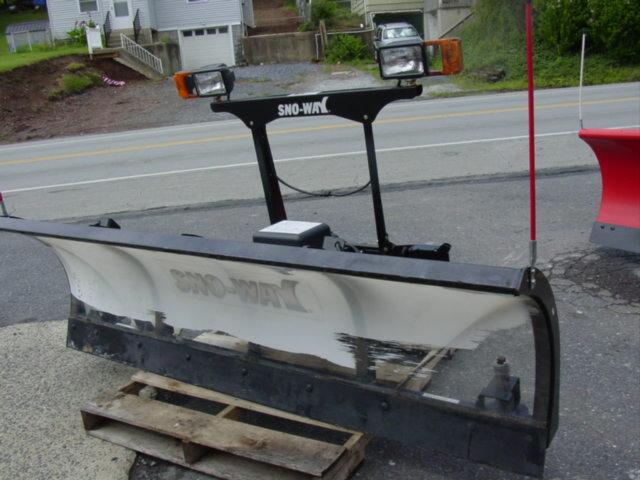 New Demo 7'6 Snoway 29D Series Plow Truck Snow Plow Wireless Down Pressure Clear Poly
