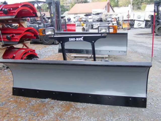 New Demo 7'6 Snoway 29 Series Plow Truck Snow Plow Gravity Down Steel Painted Blade